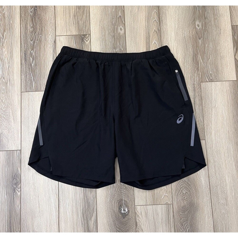 ASICS Men’s Training Gym Performance Lined Shorts 7” Inseam Black Size Medium